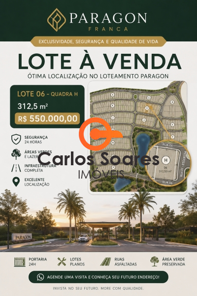 Comprar terreno terras de paragon em franca